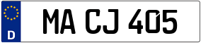 Trailer License Plate